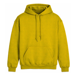 Custom Heat-Transfer Printing 100% Cotton Fleece Winter Solid Plain Dyed Breathable Eco-Friendly Pullover Hooded Sweatshirt - Product Image 4