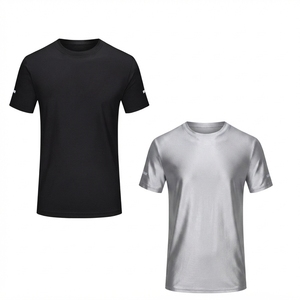 Camiseta Deportiva de Verano para Hombre, Cuello Redondo, Manga Corta, Malla Transpirable, Personalizable, Color Sólido Naranja Verde Lima, Poliéster - Product Image 4