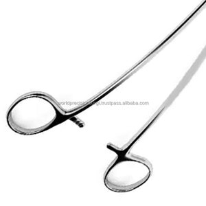 Pince de résection antérieure WPS Foss 11,5 pouces, forme en S, mâchoires lisses, forceps chirurgical ophtalmique à verrouillage à cliquet manuel - Product Image 4