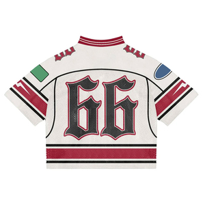 Camisetas de Moda Personalizadas Estilo Retro Americano para Fanáticos del Fútbol Americano, Camisetas Cortas de Malla de Alta Calidad - Product Image 3