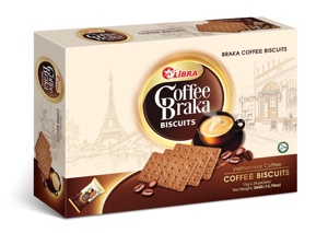 LIBRA BRAKA COFFEE BISCUITS 360g CRISPY COFFEE FLAVOR CRACKER BISCUITS FMCG - Product Image 3