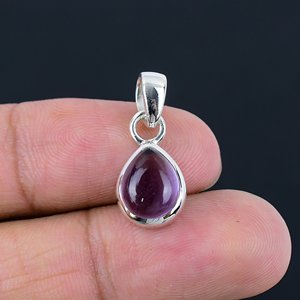 Pendentif Collier en Améthyste Véritable Polie, Cristal Apaisant, Vibration Positive, Élégant et Tendance - Product Image 3