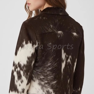 Chaqueta de Cuero para Mujer con Cierre, Elegante, Compra al por Mayor, Chaquetas de Cuero PU OEM, Chaqueta de Cuero de Invierno de Alta Calidad, Gran Venta - Product Image 2