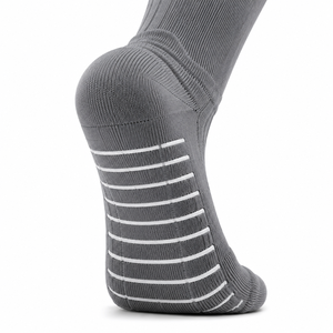 WARPRO <b>Knee</b> <b>High</b> Socks Gray Breathable Knitted Eco-Friendly Anti-Bacterial Quick Dry for Adults Autumn Sport Use Football Horse - Product Image 2