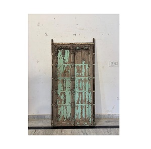 Paneles de Puerta de Madera Maciza Antiguos con Marco Tallado a Mano, Ecológicos, para Dormitorio, Comedor, Cocina, Sala de Estar, Muebles para el Hogar - Product Image 1
