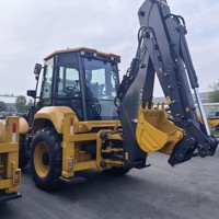 Pasokan Langsung Pabrik XC8 S3580 Backhoe Loader 3.5Ton Beban Terukur Wheel Loader Multi Fungsi Excavator Mesin Diesel PLC