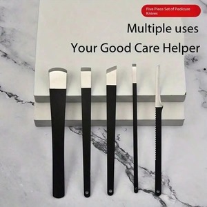 Kit de soins des pieds en acier inoxydable pour ongles incarnés, kit de pédicure pour éliminer les peaux dures et les callosités, outils de rasage des callosités - Product Image 4