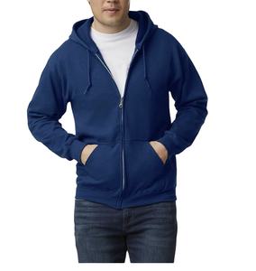 FULL ZIP ADULT FLEECE ZIP <b>HOODIE</b> SWEATSHIRT CUSTOM LOGO NEW ARRIVAL WHOLESALE BANGLADESH MENS BLANK HOODED JACKET PLAIN - Product Image 1