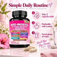 Complément alimentaire 16 en 1 Myo-Inositol D-Chiro-Inositol avec Berbérine, Chasteberry, DIM, Magnésium, Zinc, 60 capsules végétales pour femmes