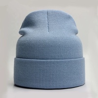 Bonnet tricoté unisexe doux et chaud en polyester/coton pour l'automne et l'hiver, qualité supérieure, personnalisable avec broderie 3D, uni, style plage