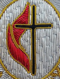 Pakistan Made Wholesale Blazer Badges 2026 Customized Color Luxury Solid Color Bullion Wire Embroidery Eco-Friendly Handmade - Product Image 5