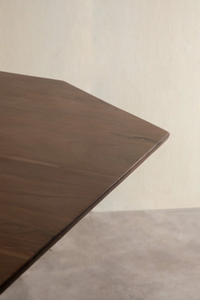 Wholesale <b>Solid</b> Acacia <b>Wood</b> Octagonal <b>Dining</b> <b>Table</b> | 48" Primitive Pedestal Base Rustic Wooden <b>Table</b> for Restaurant & Home - Product Image 2