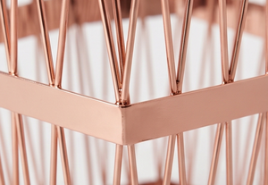 Modern Geometric Metal Wire <b>Storage</b> <b>Basket</b> Rose <b>Gold</b> Hexagonal Design For Home Decoration Kitchen Essential - Product Image 3