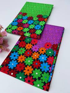 Tissu africain luxueux imprimé à la cire et coton Ankara libyen personnalisé pour tenue de mariage à la mode et ameublement de maison - Product Image 5