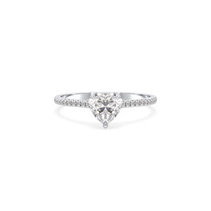 Bague de fiançailles en diamant de laboratoire en forme de cœur REYES, prix d'usine, 1,17 ct, or massif 14 carats, certifiée IGI, diamant HPHT CVD, bijoux - Product Image 2