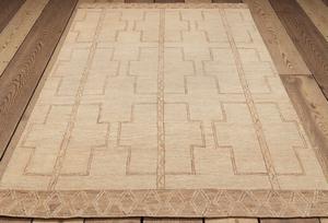 Alfombra Kilim de Yute Tejida a Mano Moderna – Tonos Tierra Geométricos y Fibra Natural Sostenible, Kilim de Yute Hecho a Mano para Sala de Estar y Dormitorio - Product Image 4