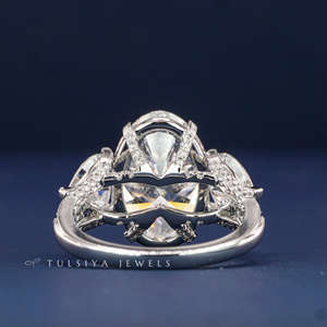 Anillo de Diamante Cultivado en Laboratorio de Oro Real de 14K para Mujer, Corte Brillante, Anillo de Diamante Sintético, Joyería Fina Elegante para Uso Diario - Product Image 5