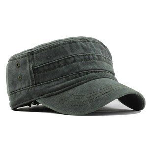 <b>Flat</b> Cap Unisex Adjustable Cotton <b>Flat</b> Caps Dark Green Casual Style Breathable Spring Summer Adult <b>Hat</b> ODM OEM Trending - Product Image 4