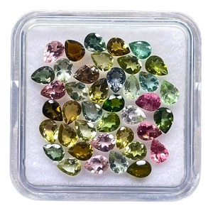 Natural Mozambique <b>Tourmaline</b> Pear Cut Gemstone 4mm 3mm <b>Tourmaline</b> Stone Loose Gemstones Wholesale Price Bulk For Jewelry Making - Product Image 1
