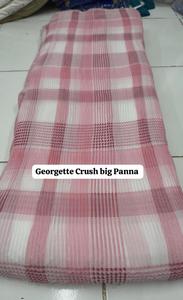 Tissu Poly Georgette Froissé de Qualité Supérieure 50 g/m² (58" Panna) – Idéal pour les Sarees de Créateurs, les Kurtis et les Tenues de Soirée Ethniques - Product Image 3