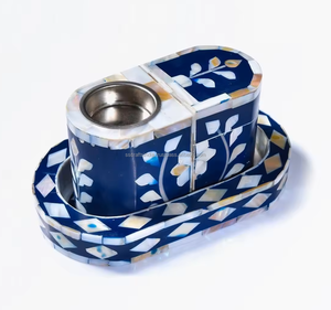 Ensemble de brûleurs d'encens en nacre Fraise Capiz Incrustation Mubkhar Brûleur pour religieux Ramadan Eid Décor pour Bakhoor Encens - Product Image 6