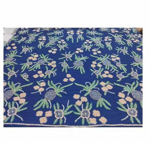 Tela Bordada con Encaje Floral Hecha a Mano, Material Textil Decorativo para Vestidos de Fiesta al Mejor Precio - Product Image 3