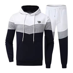 Conjunto Deportivo de Invierno para Hombre con Capucha, 100% Algodón, para Gimnasio, Correr, Deporte, Aire Libre, Casual, Corte Regular, con Bolsillos, Cómodo - Product Image 1
