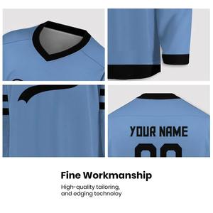 Maillot de hockey sur glace sur mesure de qualité supérieure, personnalisez votre propre logo et nom d'équipe, techniques d'impression - Product Image 5