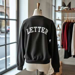 Sweat-shirt décontracté à manches longues en coton et polyester pour femme, imprimé lettres, doux et confortable - Product Image 3