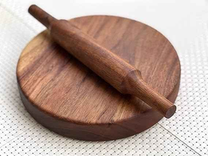 <b>Rolling</b> Board and Roller for Home Kitchen and Commercial Use and Making Chapati or Pizza Roti - Product Image 2