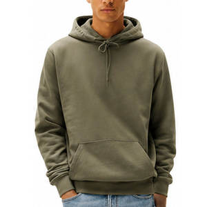 Sudadera con Capucha para Hombre, de Forro Polar, Color Sólido, con Bolsillos, Estilo Casual para Invierno, Corte Regular, 100% Algodón, Tejido Transpirable - Product Image 2