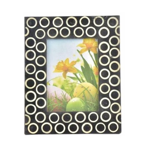 Marco de fotos con incrustaciones de hueso Rosa pequeño moderno, marco de fotos de escritorio de oficina, marco de fotos de regalo para boda en venta al por mayor - Product Image 2