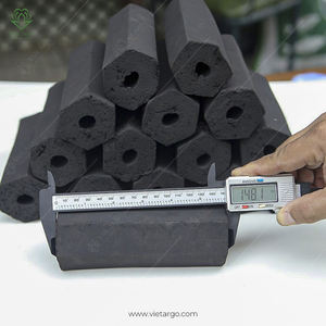 ถ่านมะพร้าวหกเหลี่ยมถ่านบาบีคิวถ่านสีดำถ่านมอระกู่แบบกำหนดเอง - Product Image 5