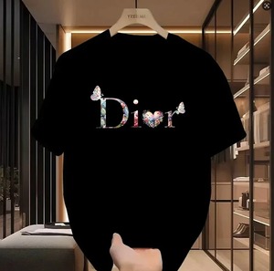 เสื้อยืดคอกลมแขนสั้นทรงโอเวอร์ไซส์ สไตล์ดีไซเนอร์ คุณภาพสูง ผ้าคอตตอนเจอร์ซีย์ 220 กรัม ระบายอากาศได้ดี สตรีทแวร์ลำลอง พิมพ์ลายตัวอักษร สำหรับผู้ชาย - Product Image 4