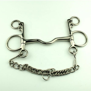 Bocados de Caballo de Acero Inoxidable Premium, Tipo Pelham y Weymouth, Duraderos, para Control en la Equitación, Bocado Profesional para Entrenamiento de Caballos - Product Image 3