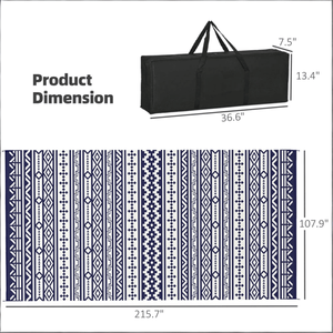 พรมกลางแจ้งแบบกลับด้านได้ คุณภาพพรีเมียม สำหรับใช้ในบ้านและสวน - Product Image 3