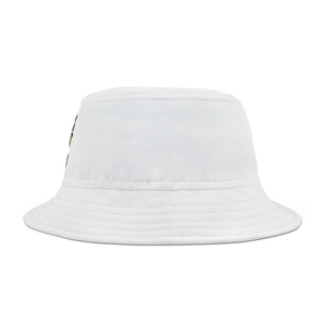 Master Mason Craft Bucket <b>Hat</b> - White Embroidered Premium Cotton Wide Brim <b>Hat</b> - Product Image 2