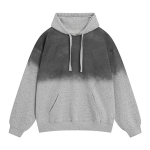 Sweat-shirt à capuche Urban Street délavé à l'acide, en coton épais personnalisé, finition vintage, vêtement de mode pour impression - Product Image 4