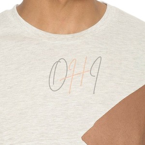 เสื้อยืดคอกลมสีขาวลายมัดย้อมสำหรับผู้ชาย ผ้าฝ้าย 100% ทรงโอเวอร์ไซส์ ระบายอากาศได้ดี - Product Image 3