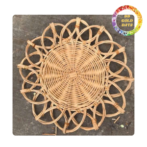 Mantel individual de ratán natural tejido a mano para uso en mesas de comedor ecológicas - Product Image 1