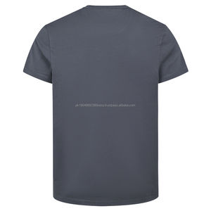 Camiseta de Hombre de Alta Calidad 100% Algodón, Ecológica, Transpirable, con Logotipo Personalizable, Modelo Nuevo, Cuello Redondo, Color Carbón, 220 Gramos - Product Image 4