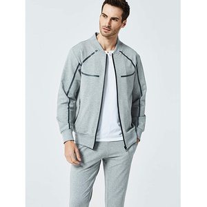 Nuevo Chándal Deportivo de Invierno para Hombre, Cálido, Ajustado, Informal, con Capucha, de Algodón, con Cierre, Personalizable con Logotipo - Product Image 2