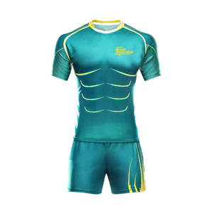 Uniforme de rugby fabriqué au Pakistan pour l'entraînement en contact, coutures renforcées, fourniture de vêtements d'équipe en gros - Product Image 1