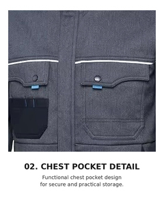Chaqueta de Trabajo Aislante Térmica de Alta Visibilidad con Tecnología Boa-Bonded para Hombre |   T-BUC TB-303J OEM/ODM Marca Coreana - Product Image 6