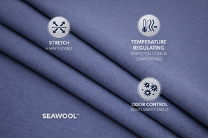 Tejido de punto interlock ligero y elástico en 4 direcciones, mezcla sostenible de lana de mar reciclada PET/Poliéster/Nailon/Spandex 44/44/12 - Product Image 4