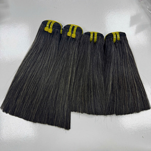 Cabello plateado Color natural humano vietnamita Precio de fábrica Extensiones de cabello Cabello liso de hueso - Product Image 1