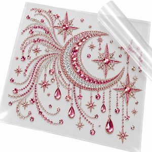 Lámina de Transferencia de Diamantes de Imitación Personalizada, Aplique de Cristal Termoadhesivo para Ropa, Prendas, Decoración de Moda DIY - Product Image 4