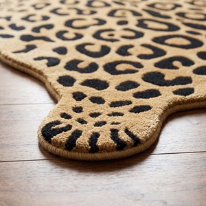 Alfombra de Lana con Diseño de Leopardo, Hecha a Mano, con Estampado Animal, para Sala de Estar, Venta al Por Mayor - Product Image 5