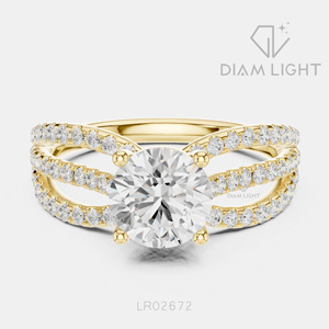 Bague de mariage en or blanc 14 carats avec diamant de laboratoire certifié IGI, taille ronde 1,314 carats, bijou raffiné, cadeau pour fiançailles, mariage ou anniversaire - Product Image 5