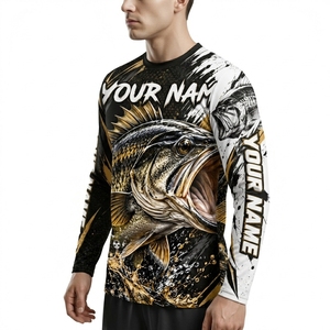 Camiseta de Pesca de Manga Larga de Secado Rápido con Protección UV para Hombre, Camisas de Trabajo de Pesca Unisex, Venta al Por Mayor - Product Image 2